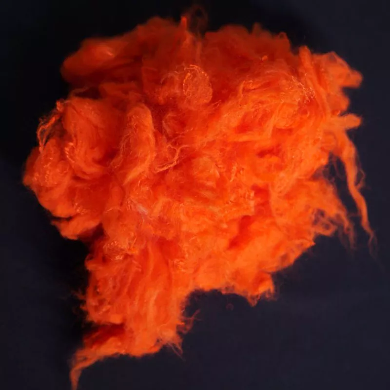Oranssi punainen aramidi lyhyt kuitu